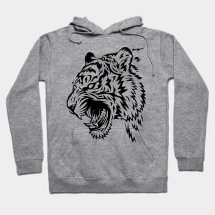 Tribal Tattoo White tiger Hoodie